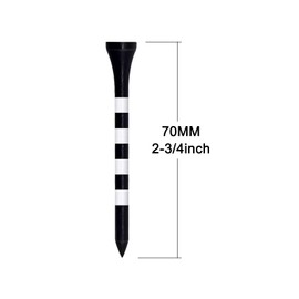 Zivisk Bamboo Golf Tees 70mm 100 Count, 2-3/4 inch Long Wooden Golf Tees - Blue