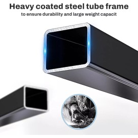 Unbranded L Shaped Computer Desk with Led Lights 66" Home Office Desk with Power Outlet