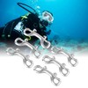 6Pcs Double End Snap Hook Stainless Steel Multifunctional Double Ended