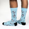 Good Luck Sock Men's Chickens Socks, Big & Tall, Shoe
