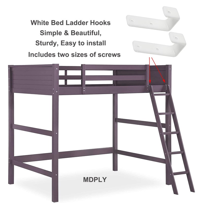 MDPLY 4 Pack Bunk Bed Ladder Hook, Inside 1" Kids