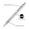 Zebra Pen Zebra Pen F-701 Retractable Ballpoint Pen, Stainless Steel