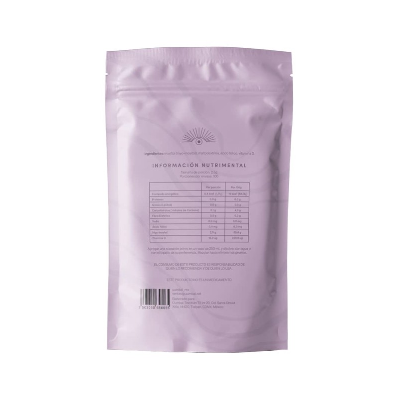 Úumbal Inositol en Polvo 250 gms Adicionado con Vitamina D