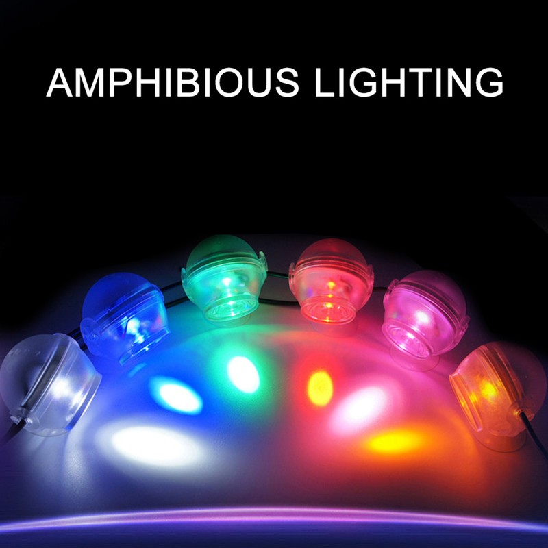 Plastic LED Aquarium Colourful Gradient Waterproof Submersible Night Spot Light