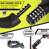 JIMJOOS Heavy Duty Bike Locks - 5-Digit Combination Cable Bicycle