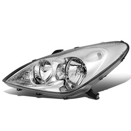 Auto Dynasty LX2502114 OE Style Chrome Housing Driver/Left Side Headlight Lamp Compatible with Lexus ES300 2004 ES330 02-03
