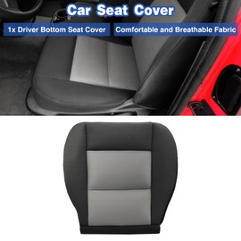 Slakerbe Front Driver Side Bottom Seat Cover, Cloth Bottom Seat Cushion Cover Dark Gray Compatible with Ford Ranger 2003-2011 XLT XLT Sport Edge XL Single Cab Extended Cab 2WD 4X4 Off Road