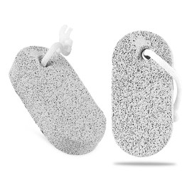 zoerbufan 2 Pack Pumice Stone for Feet/Hands/Body, Natural Lava Pumice Stone for Dead Hard Skin Removal, Foot Scrubber, White Calluse Remover, Foot File for Men/Women for Exfoliation(Oval)