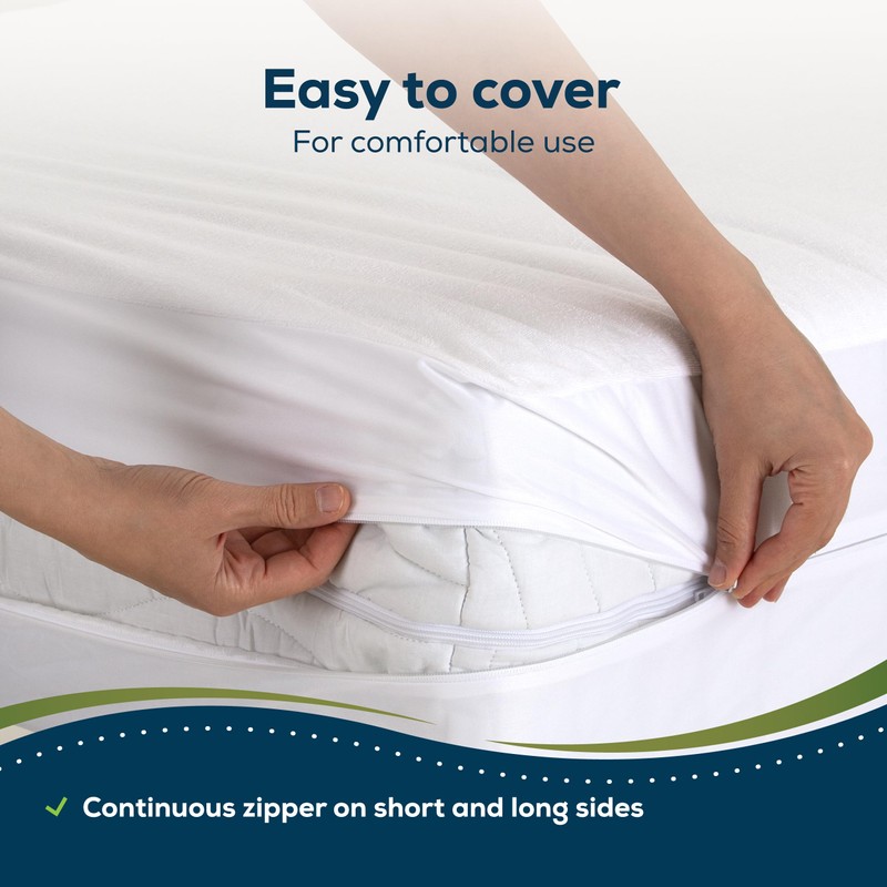 Sensalou Mattress Cover Waterproof and Mite Proof against Dust Mites