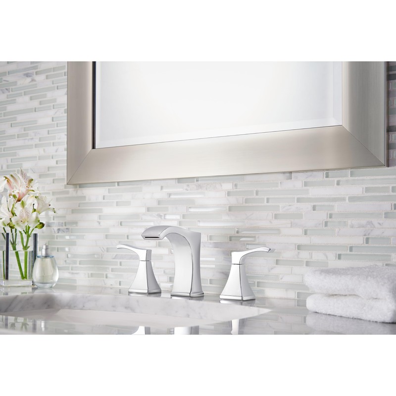 Pfister Venturi Bathroom Sink Faucet, 8-Inch Widespread, 2-Handle, 3-Hole, Polished