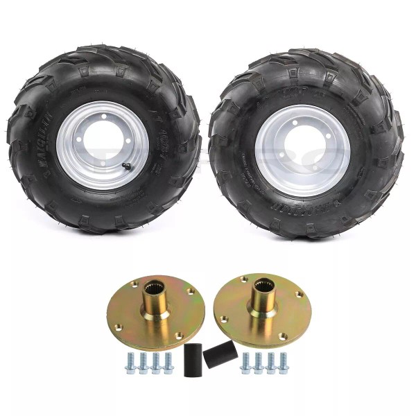 Unbranded 2PC 16x8-7 Tire 4 Stud Wheel Rim 16/8-7 16x8x7