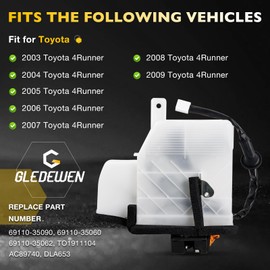 Rear Tailgate Lock Latch Actuator Assembly for Toyota 4runner 2003-2009 Trunk Lock Actuator Replacement 69110-35090 69110-35060 69110-35062