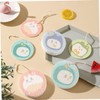CHILDWEET 5pcs Cartoon Dish Scrubber Reusable Kitchen Cleaning Sponges for