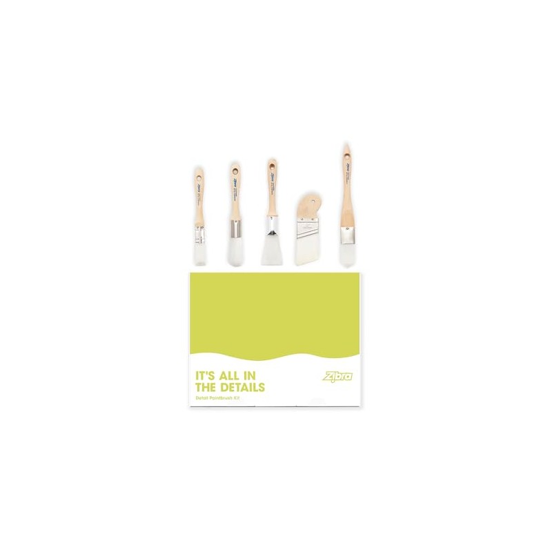 5-Piece Detail Paint Brush Set with Assorted Paint Brushes for