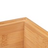 Relaxdays Bamboo Storage Box, Stackable, Sturdy, Bamboo Box without Lid,