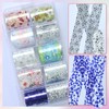 LoveOurHome 30 Sheet Flower Tranfer Nail Foils Sticker Decorations, Holographic