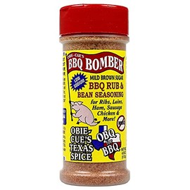 Obie-Cue's BBQ Bomber, Mild Brown Sugar BBQ Rub & Bean Seasoning (4 oz)