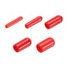sourcing map 100pcs Round Rubber End Caps Protective Caps 1.5mm