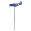 Airplane Weather Vane, Metal Wind Spinner Iron Stainless Steel Outdoor