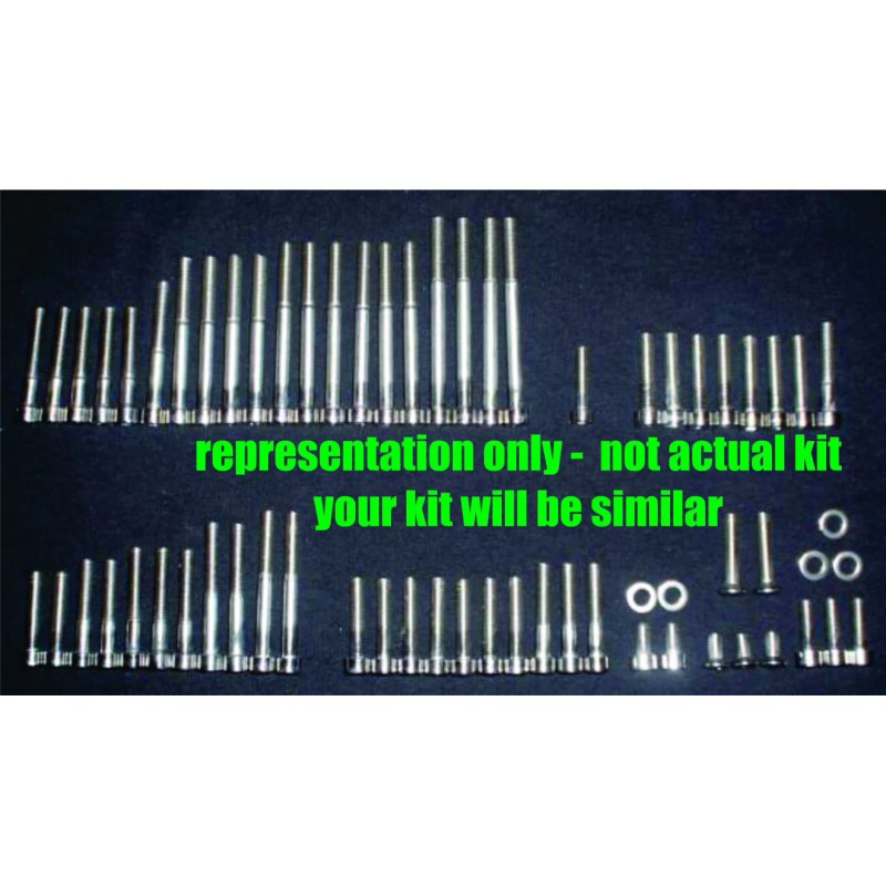 Stainless Cycle Honda CB350/4 CB350f CB400f CB350 Stainless Bolt Engine