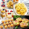 Juome Silicone Egg Bite Molds - 12 Cups Silicone Muffin