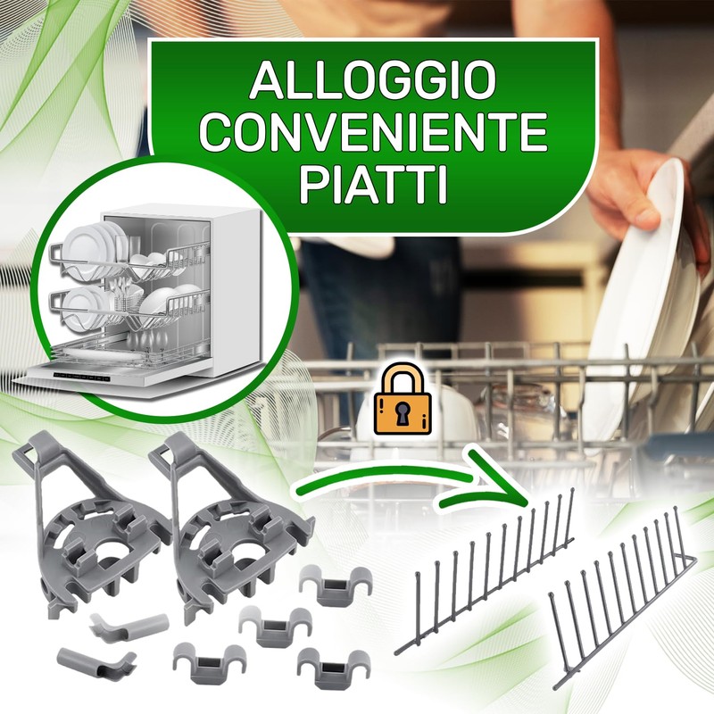 Set of 2 Bearings for Dishwasher Basket with Original Code