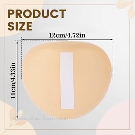 Classicseali 3 Pairs Womens Shoulder Pads,1.5 cm Thickness Shoulder Pads,Self-Adhesive Breathable Shoulders Pad for Women, for Women and Men's Leaning High and Low Shoulders Shirt T-Shirt, 3 Colors