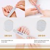 Nail Files, 16pcs Professional Nail Files, 100/180 Grit Double-Sided Emery