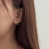Infinity Note Stud Earrings OTS124601R Color / 인피니티 노트 스터드