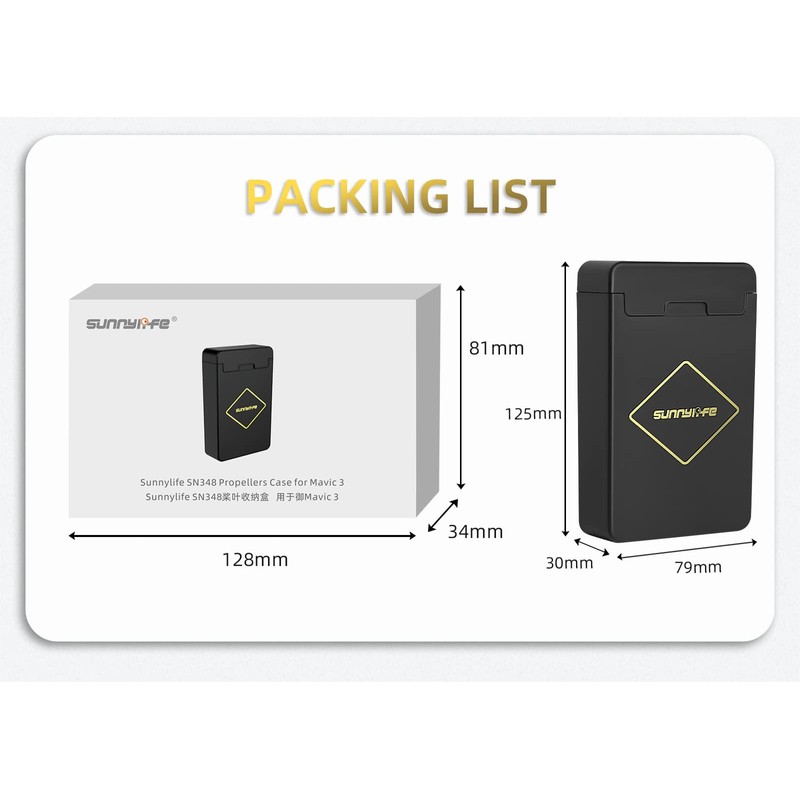 Protective Storage Case Box for Mavic 3 Propeller Prop Flip