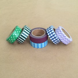 AllyDrew Jazzied Up Washi Tapes Decorative Masking Tapes, set of 6