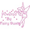 StickerManiaUK Tinkerbell Style Fairy Car Sticker 'Powered by Fairy Dust' (Indoor/Outdoor)