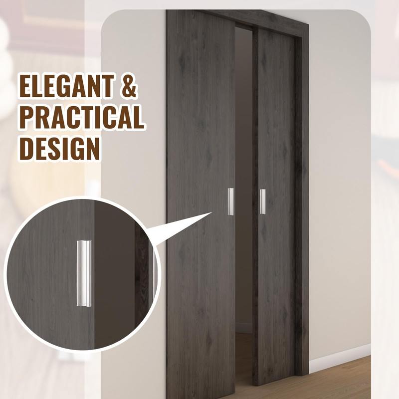 Yaocom 4 Pcs Self-Adhesive Edge Finger Pull Door Handle 4-3/4”