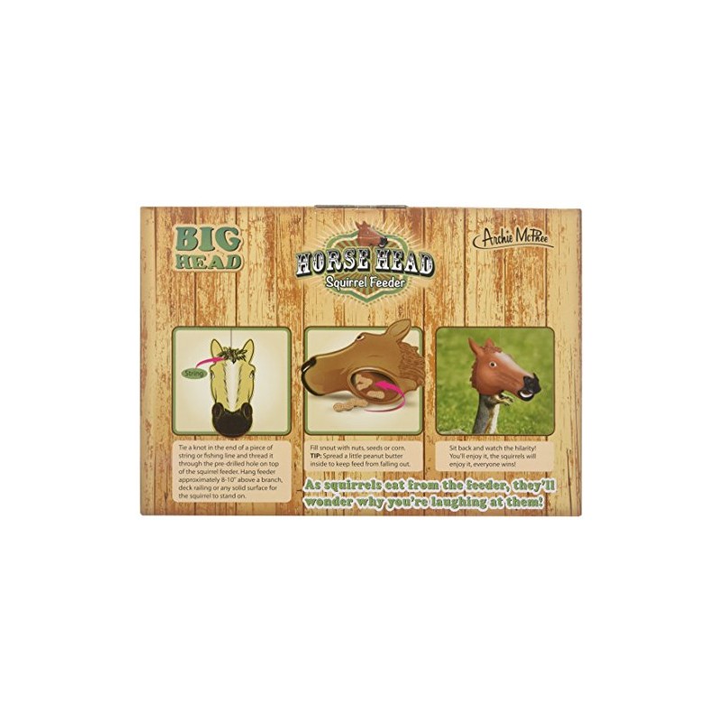 Accoutrements Horse Head Squirrel Feeder