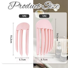 Cosmeria Wind Shaping Comb Set with 3 and 6 Prong Combs for Effortless Volume and Styling of Curls and Bangs for Men and Women