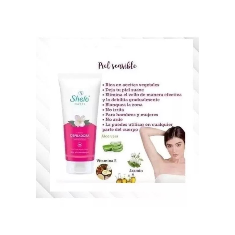 Sheló Nabel Shampoo Intimo Con, Crema Depiladora, Shelo Nabel.