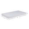 Home Basics Floating Wall Shelf White 18" (Single Pack) Contemporary