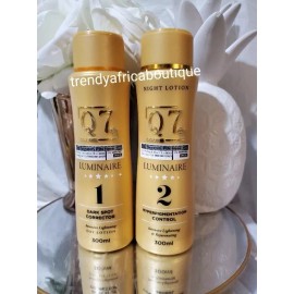 Q7 Q 7 Paris 1 & 2  luminaire Day & Night lightening  Body Lotion  300ml Each 👌