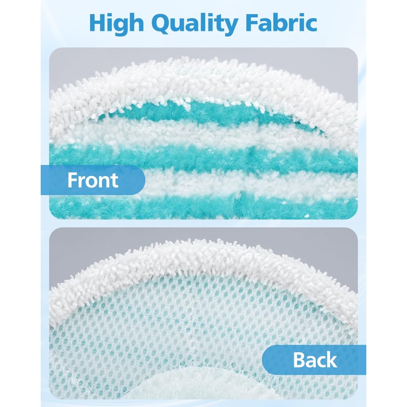iSingo 6 Pack Mop Pads Replacement Compatible with Pursteam ScrubMaster