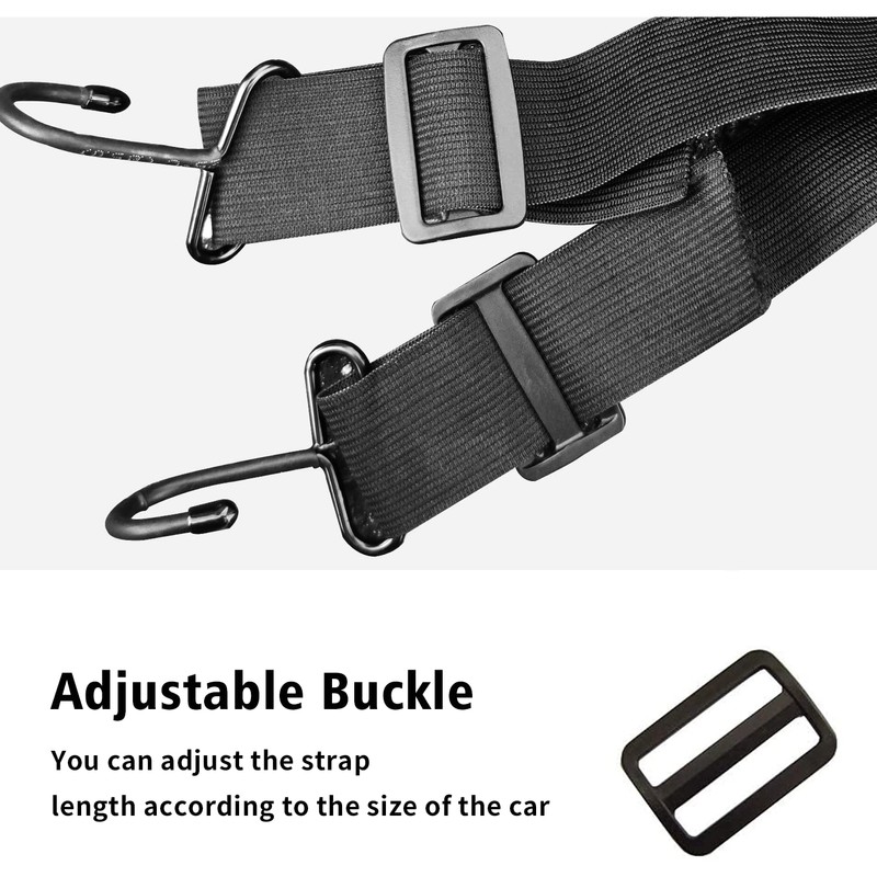 SEAZEN Car Cover Straps Wind Protector, 3Pcs Adjustable Elastic Windproof