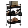 Art Cart with Tabletop & Pegboard - 3-Tier Rolling Utility
