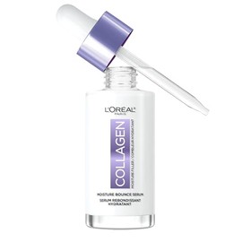 L'Oreal Paris Suero de Colágeno para Relleno de Humedad y Rebotabilidad Facial, Suero Luminoso con Colágeno, Glicerina y Esqualano para una Piel Radiante, Hidratada y Rebotada