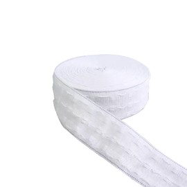 6M Curtain Tape,Curtain Header Heading Tape,White Heading Tape for Pencil Pleat Curtains Detachable Curtain,Width 7.5CM
