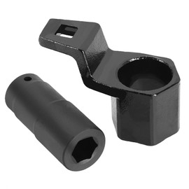 DASBET 19mm Harmonic Balancer Socket and 50mm Hex Crankshaft Crank Damper Pulley Holding Wrench Socket Tool Compatible for Honda Acura