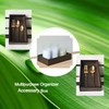 Bamboo Guest Towel Holder in Dark Walnut (9.75"x 5.50"x 2")