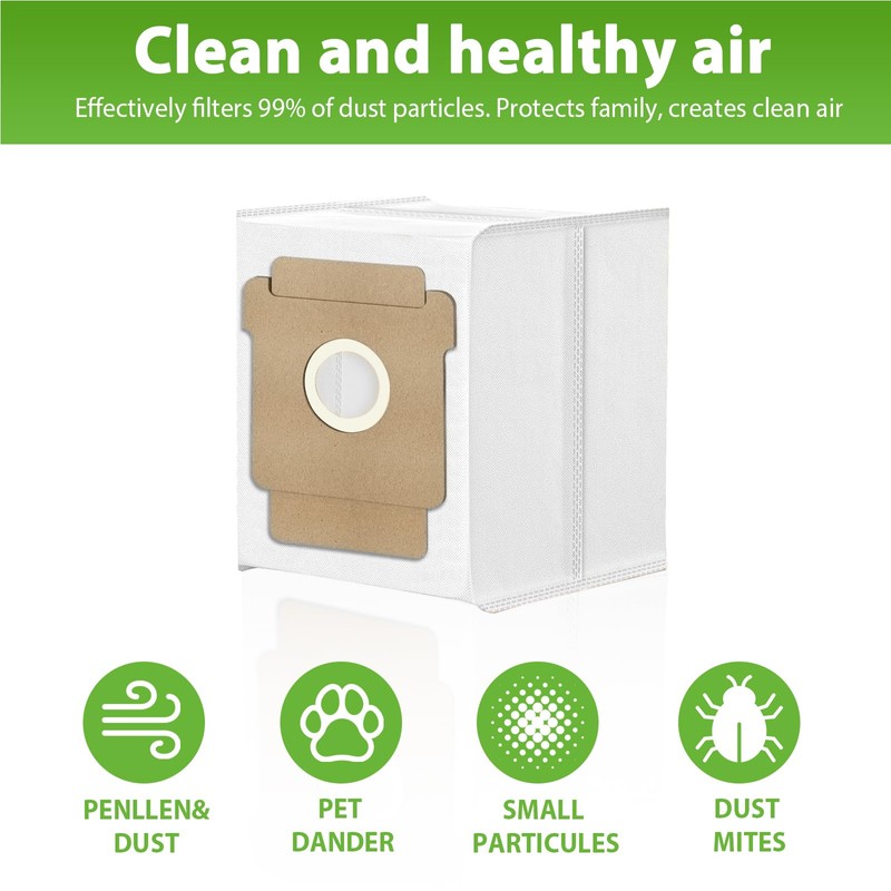 KGC Q0520 Dust Bags (10 Pack) for iRobot Roomba Vacuum