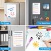 Magnetic Whiteboard for Fridge, 4-Pack Dry Erase Boards (12×8 in)