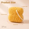 3 Pcs Sea Sponges for Shower, Natural Sea Sponge Loofah
