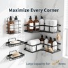 5-Pack Rustproof Stainless Steel Adhesive Shower Caddy Set
