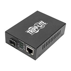 Tripp Lite Cusotomizable SFP Fiber Media Converter, Fiber to Ethernet Converter, Gigabit, POE+, 10/100/1000 (N785-P01-SFP)